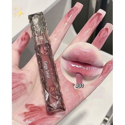 رژ لب مایع خیس کریستالی گگ بیر GEGE BEAR Crystal Lip Glaze