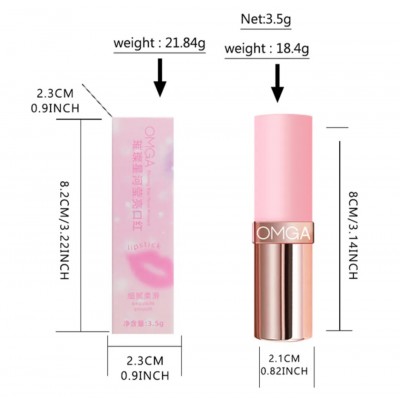 رژ لب و لیپ بالم  شاین برلیان  OMGA Lipstick Brilliant