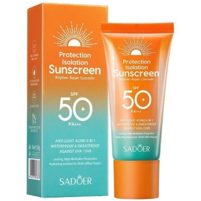 کرم ضد آفتاب 6 در 1 SPF 50 سادور SADOER Sunscreen