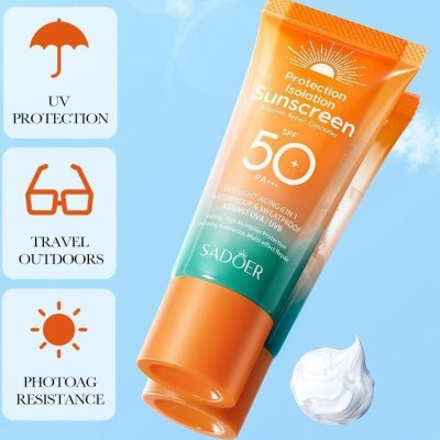 کرم ضدآفتاب 6 در 1 SPF 50 سادور SADOER Sunscreen