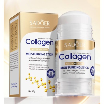 کرم استیکی کلاژن روشن و نرم کننده و آبرسان و ترک دست و پا سادور Sadoer Collagen Anti Cracking
