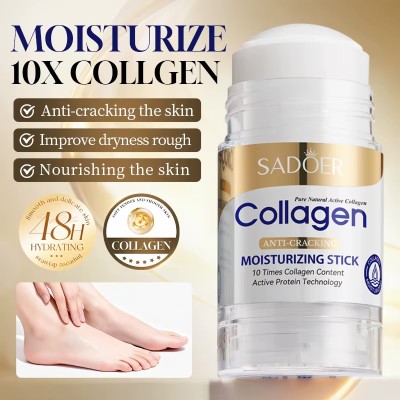 کرم استیکی کلاژن روشن و نرم کننده و آبرسان و ترک دست و پا سادور Sadoer Collagen Anti Cracking