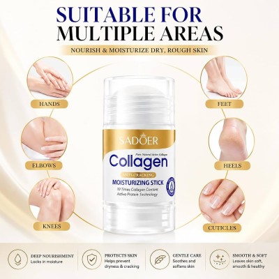 کرم استیکی کلاژن روشن و نرم کننده و آبرسان و ترک دست و پا سادور Sadoer Collagen Anti Cracking