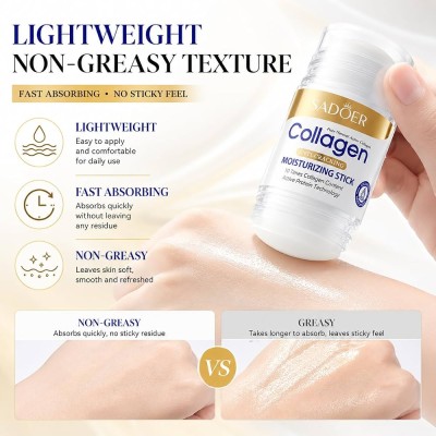 کرم استیکی کلاژن روشن و نرم کننده و آبرسان و ترک دست و پا سادور Sadoer Collagen Anti Cracking