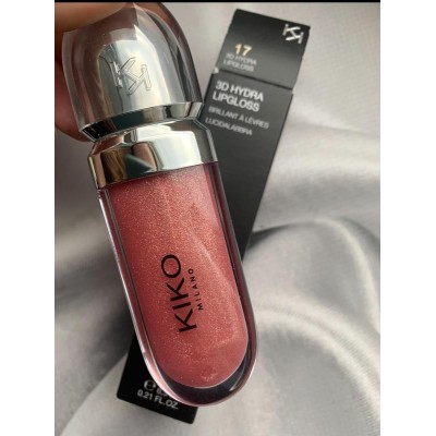 لیپ گلاس کیکو میلانو مدل HYDRA 3D شماره 17 Kiko Milano Lip gloss
